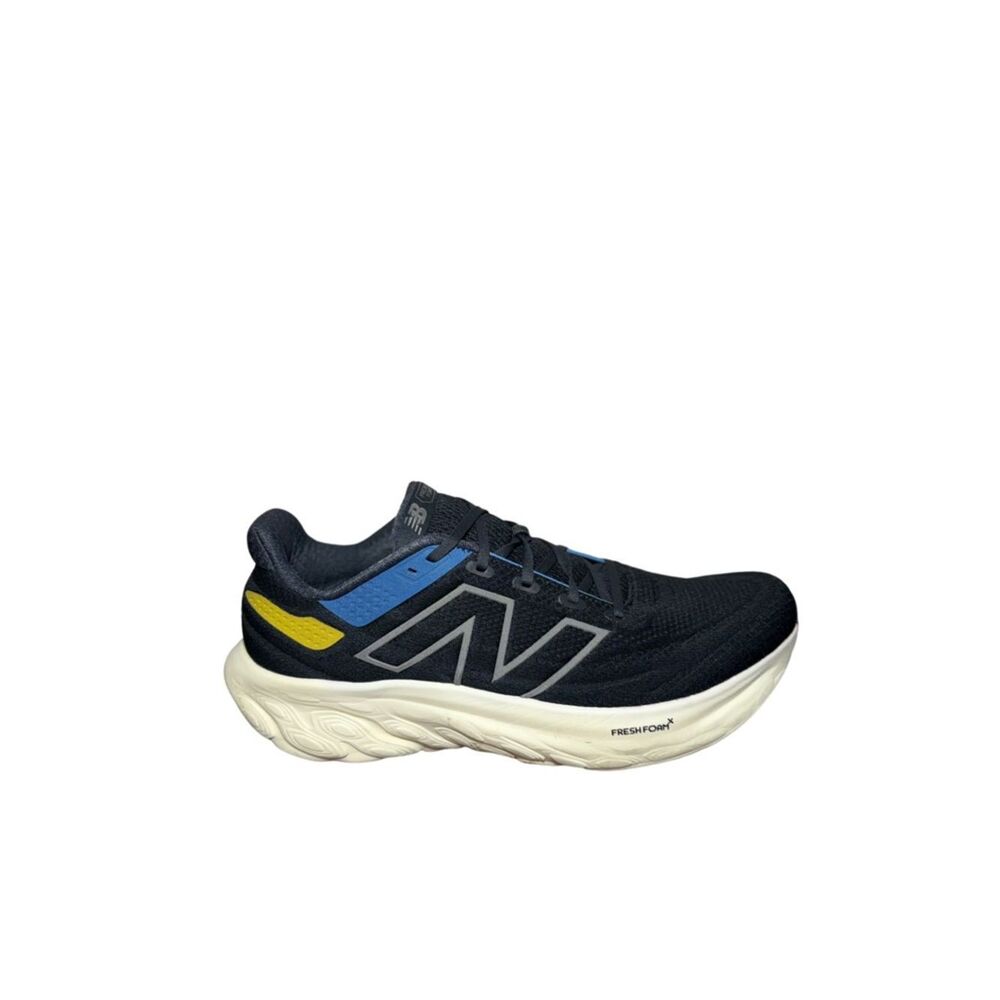 New Balance 1080 Men's Black Athletic Running Shoe with Blue and Yellow size 13